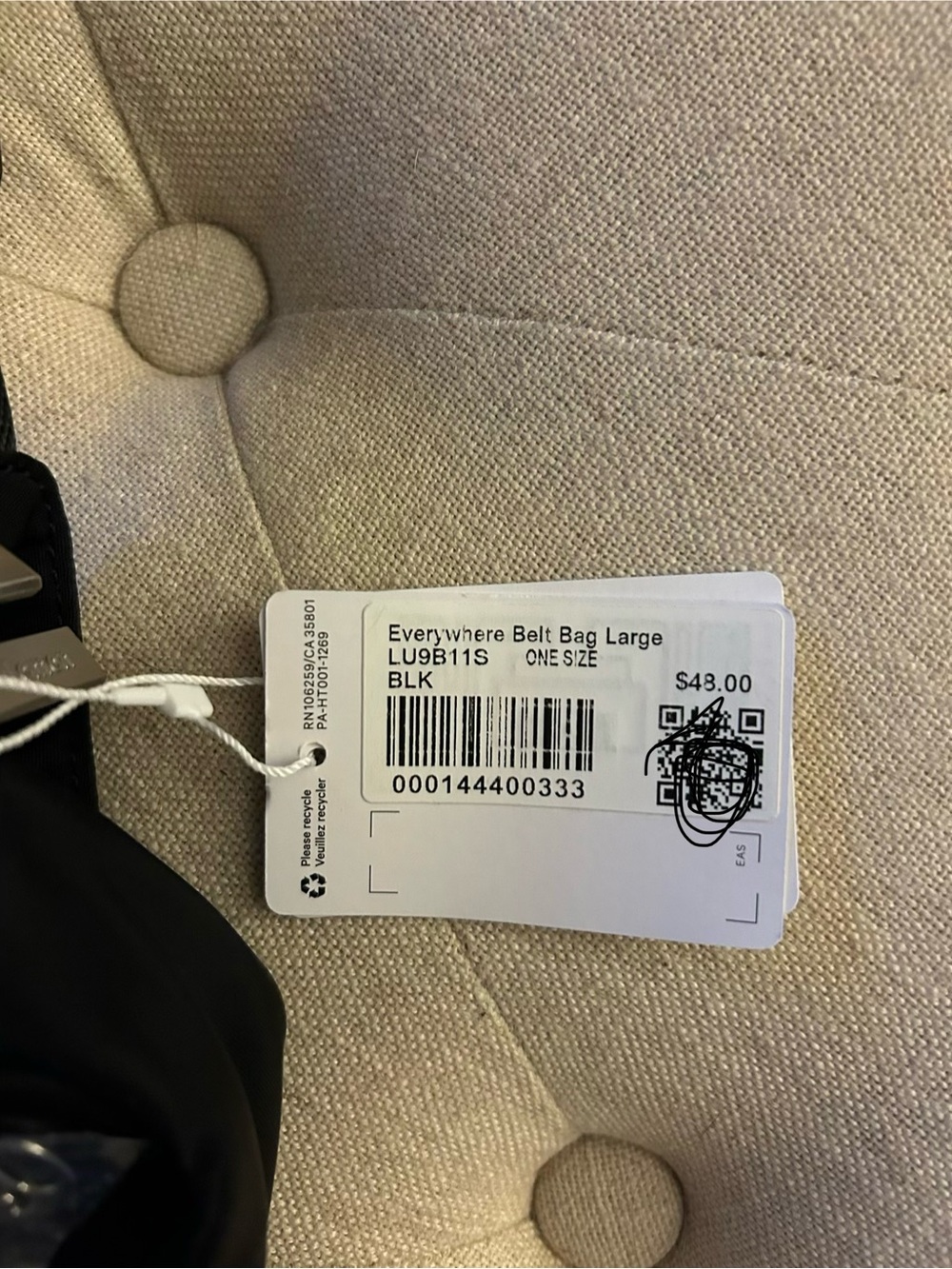 Lululemon Black Crossbody bag - Picture 2 of 4